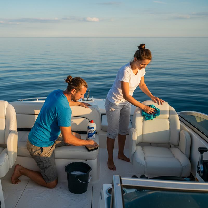 Клининг катера и мойка корпуса