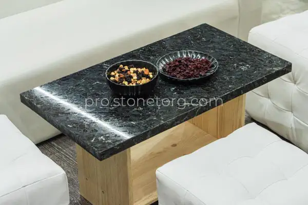 Журнальный стол из натурального гранита камня размер столешница