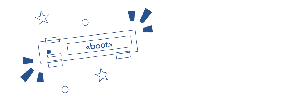 boot — идёт перезагрузка.