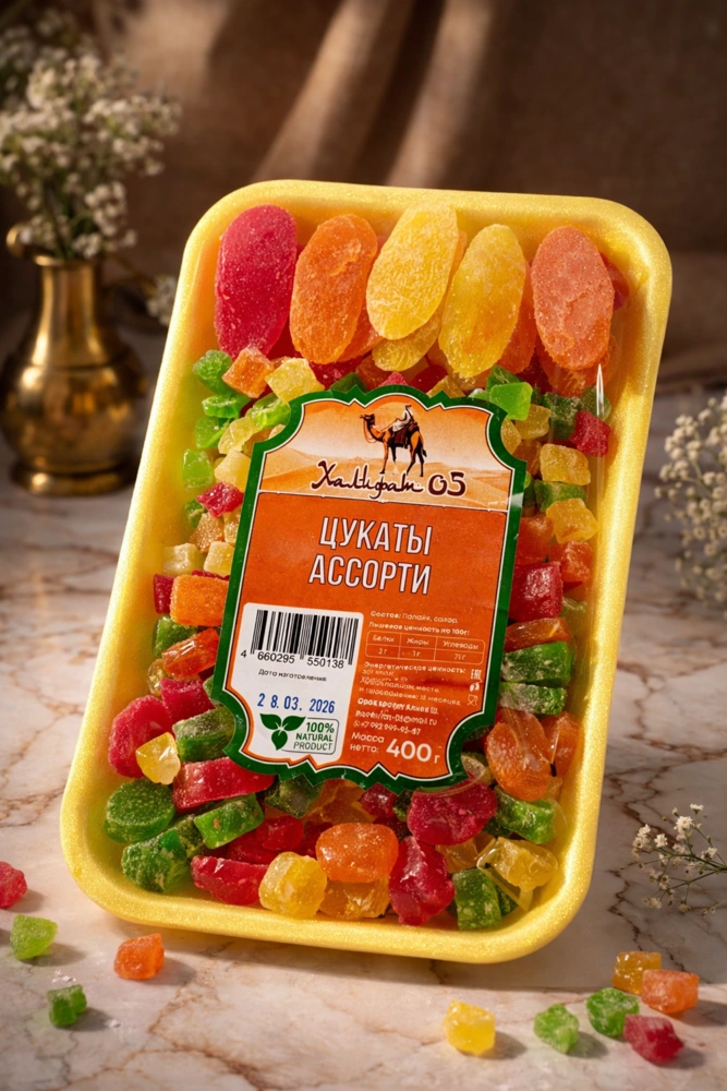 Цукаты ассорти, тара